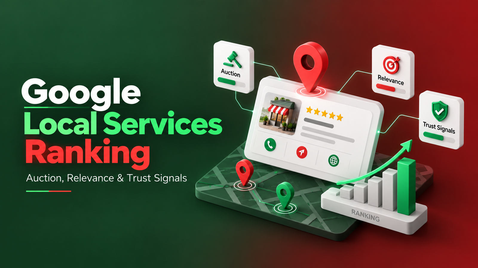 Google Local Services Ranking: Auction, Relevance, and Trust Signals